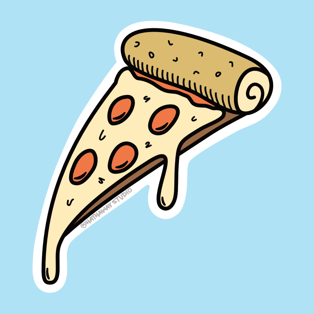 Pizza slice illustration